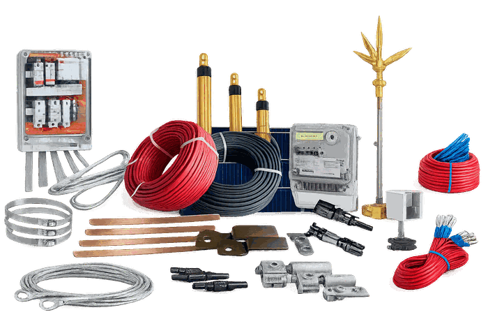 Balance of System ACDB DCDB cables earthing solar